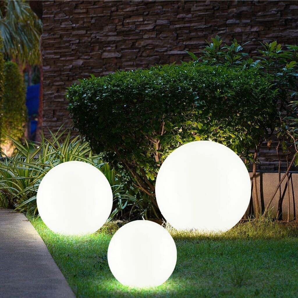 ETC Shop Solar ball LED with ground spike 15/20/25cm set of 3
