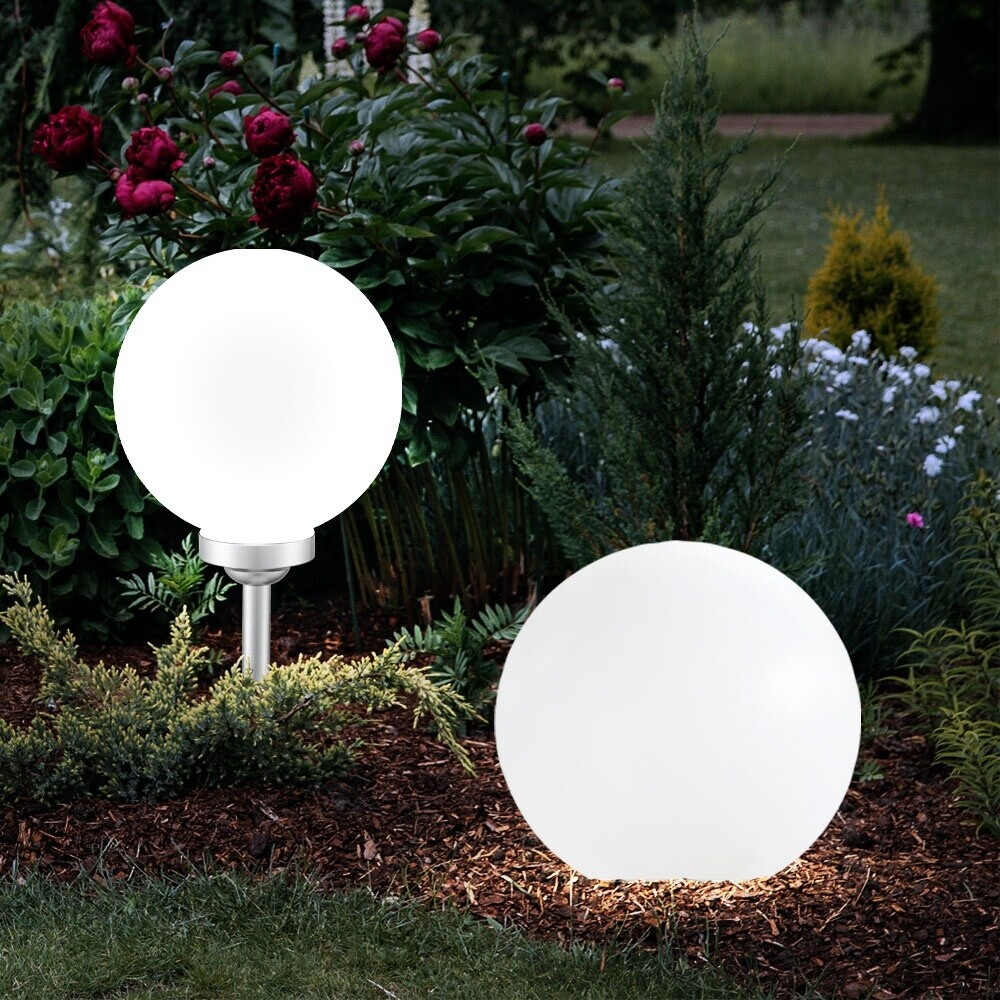 ETC Shop 20cm spherical lamp solar H 62cm set of 4