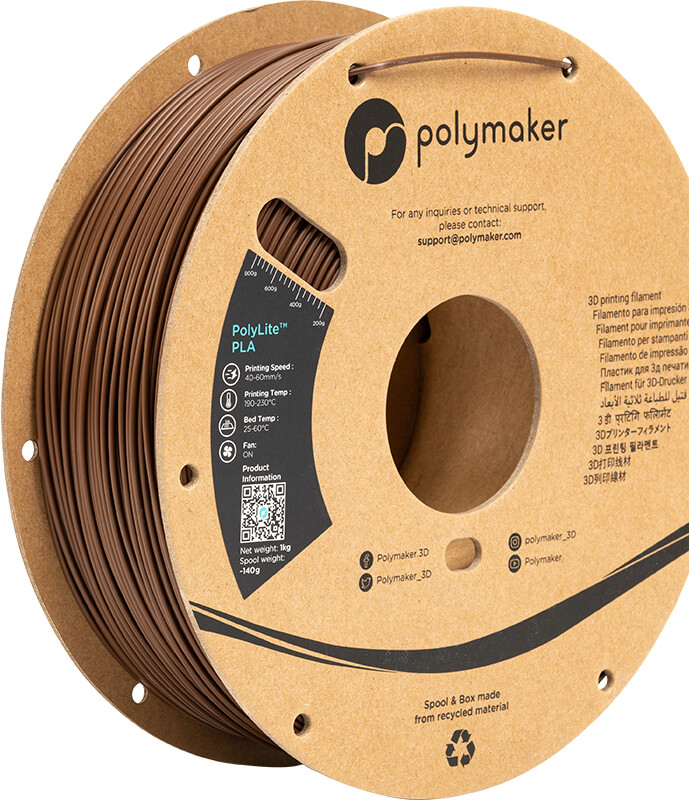 Polymaker PolyLite PLA Brown - 1,75 mm / 1000 g