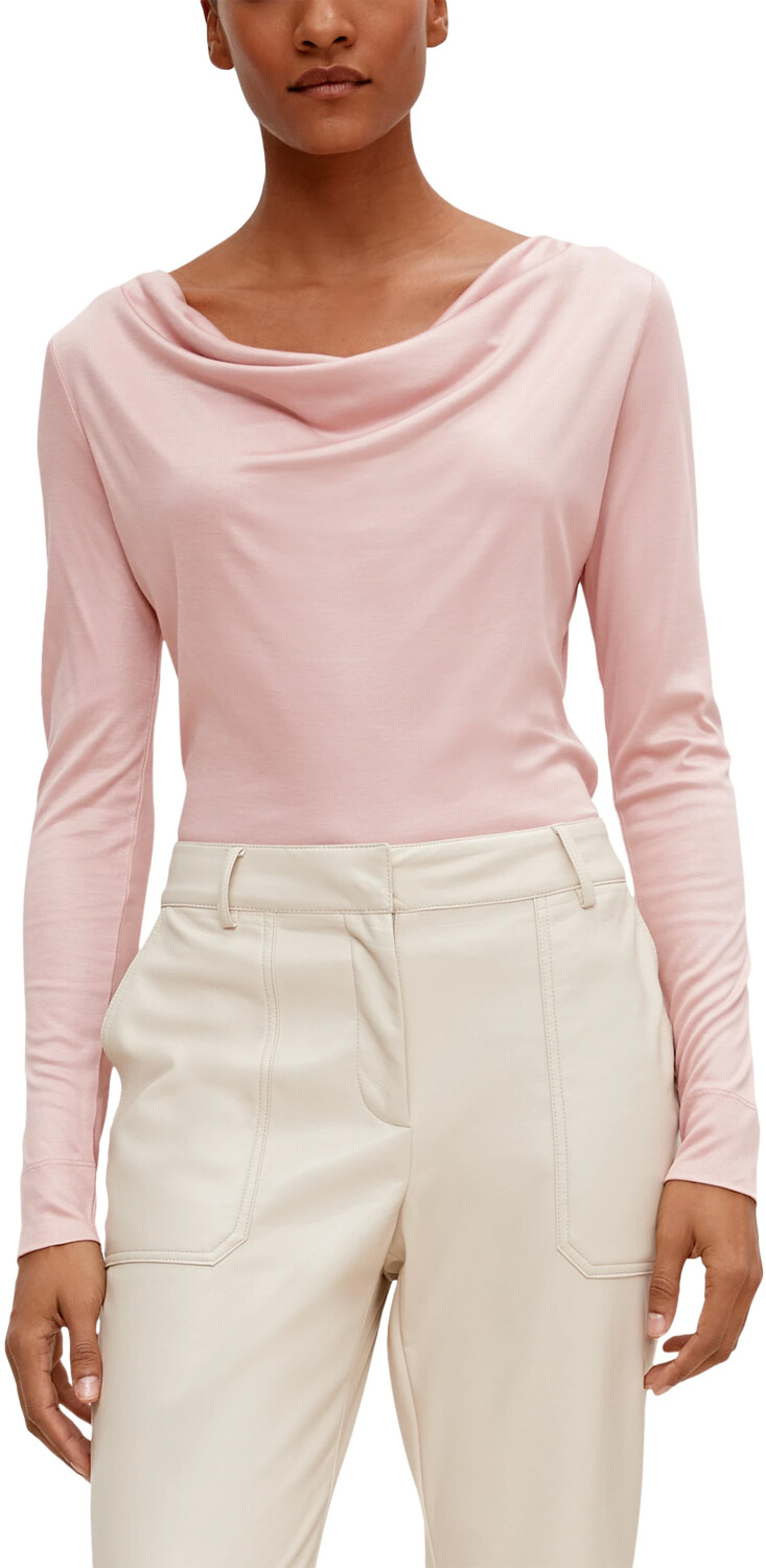 Comma Viskose-Shirt mit Wasserfall-Ausschnitt ab (2120634.4248) Preisvergleich 20,75 pink bei € 