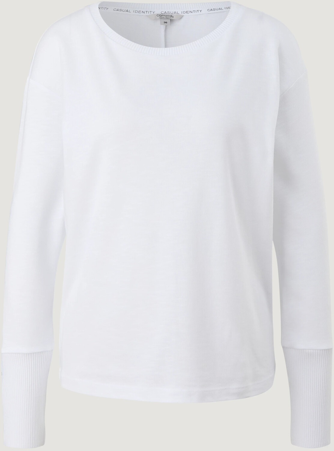 Comma Langarmshirt aus Modalmix (2121676.0100) ab 47,99 weiß | Preisvergleich € bei