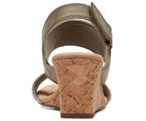 Clarks cheap brown wedges