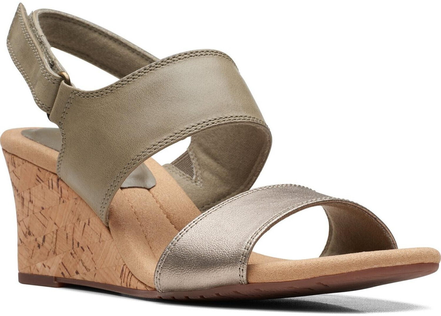 Clark wedge shop sandals on sale