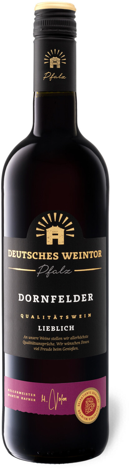 € QbA Preisvergleich 4,99 ab bei Deutsches lieblich Weintor 0,75l Dornfelder |