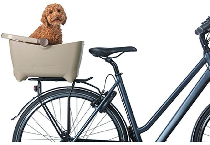 Basil Panier vélo pour chien biscotti brown