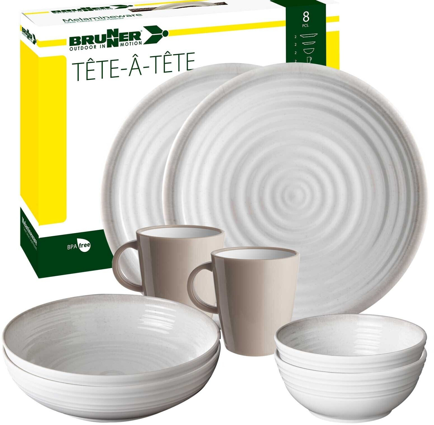 Brunner Outdoor Tableware Set Savana 8 pcs.