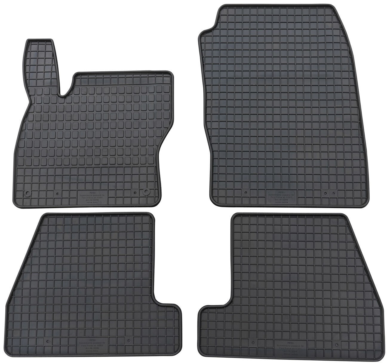 Gummimatten Fußmatten Gummifußmatten RIGUM geeignet für Ford Focus Turnier  Kombi Mk4 ab 2018 Perfekt angepasst + Magic Eraser : : Auto &  Motorrad