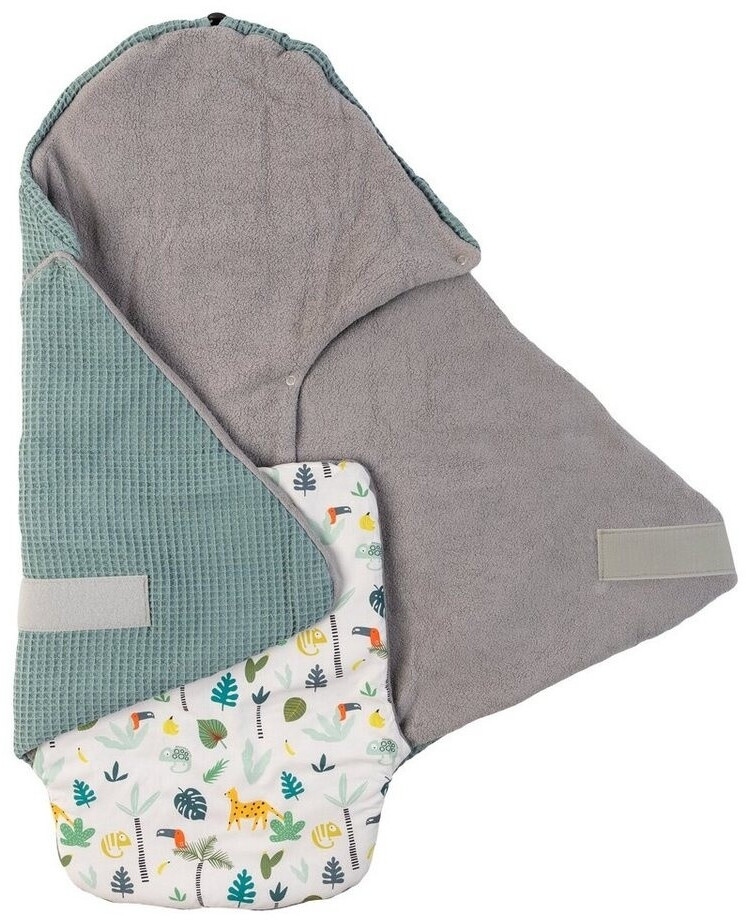 Ullenboom Wrap Blanket Waffle piqué sage green rainforest
