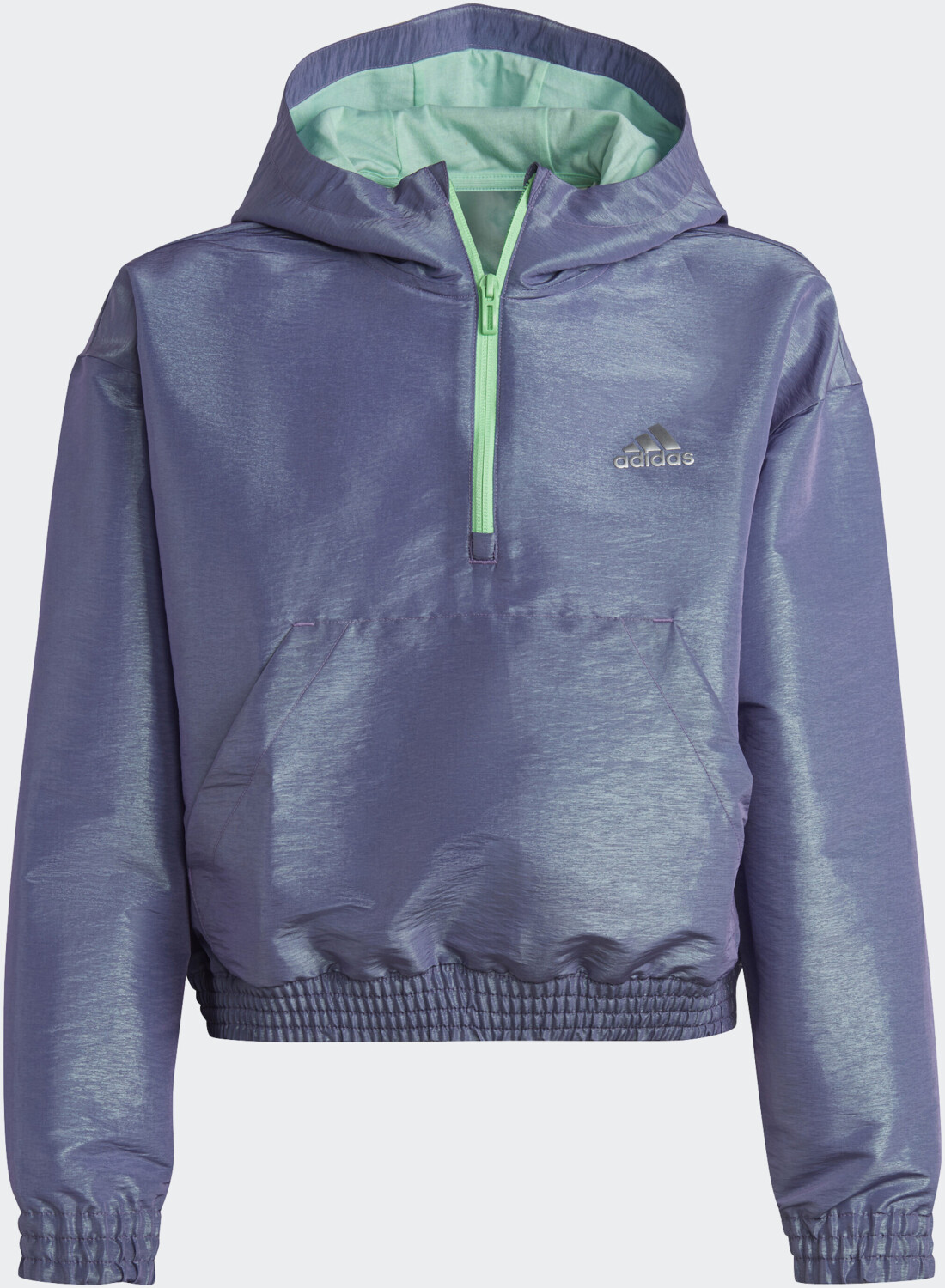 Adidas Dance Loose Fit Woven Half-Zip Hooded Trainingsjacke violet fusion/easy  green/silver metallic ab 36,09 € | Preisvergleich bei