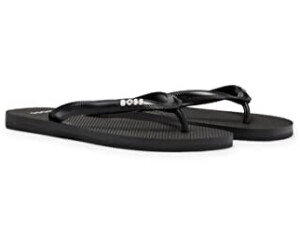 Hugo boss leather flip flops online