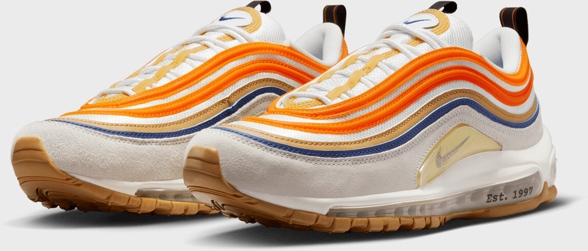 Buy Nike Air Max 97 summit white black safety orange from 109.99