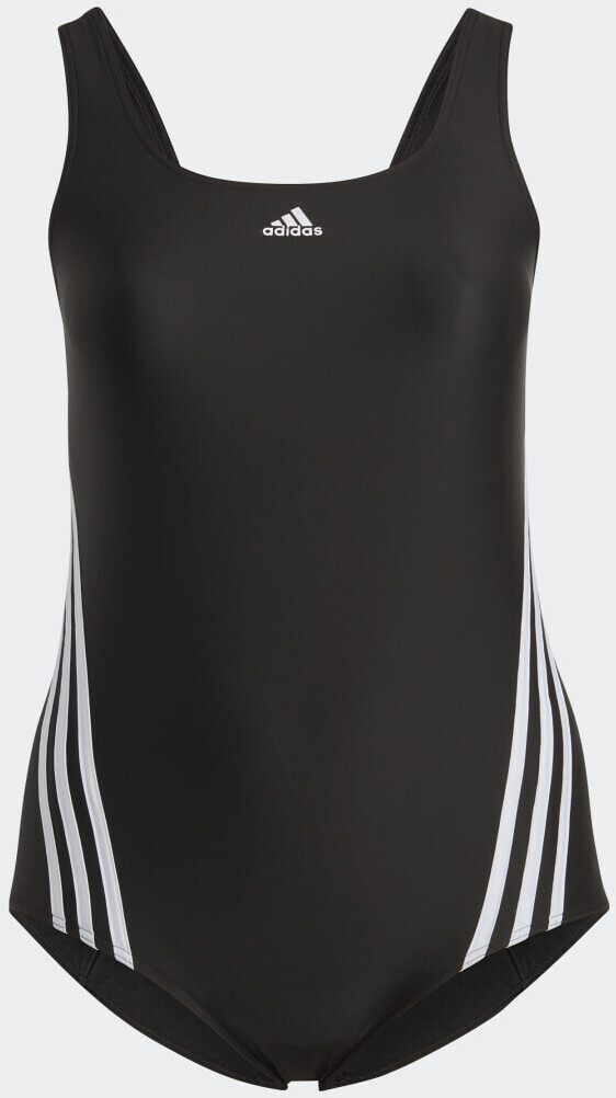 Photos - Swimwear Adidas 3-Stripes Swimsuit black/white  (IB5981)