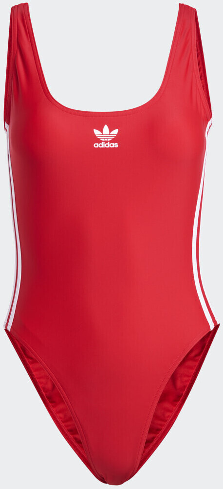 Adidas adicolor 3-Stripes Swimsuit better scarlet/white (IC2272)