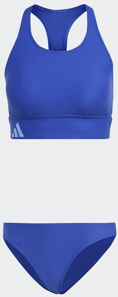 Photos - Swimwear Adidas Branded Beach Bikini semi lucid blue/blue fusion  (HR4376)