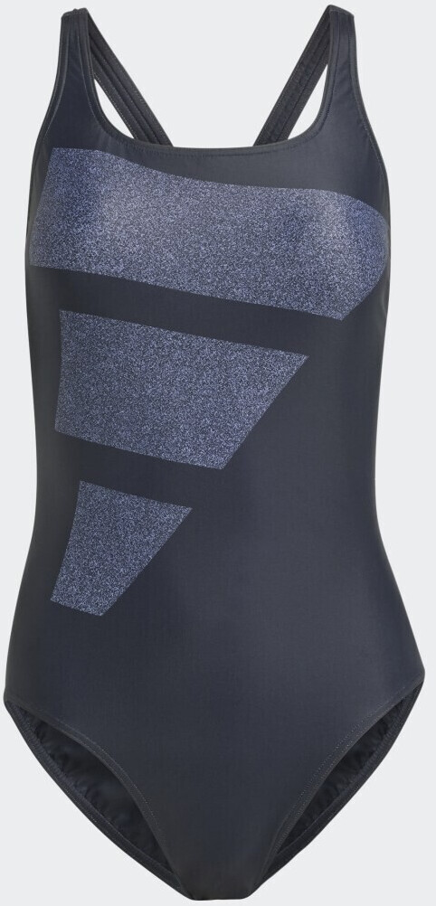 Adidas Big Bars Graphic Swimsuit black/silver violet/white (HR4381)