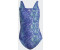 Adidas 3-Streifen Graphic Badeanzug violet fusion/pulse mint/blue dawn/white (HR4383)
