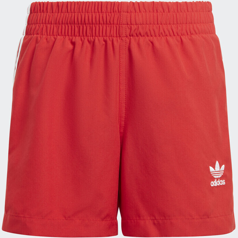 Photos - Swimwear Adidas Originals adicolor 3-Stripes Swim Shorts better scarlet/whit 