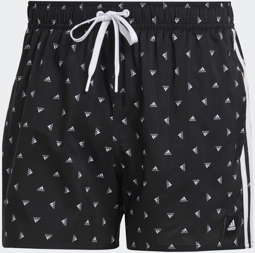 Photos - Swimwear Adidas Mini Logo CLX Swim Shorts black/white  (HT4342)