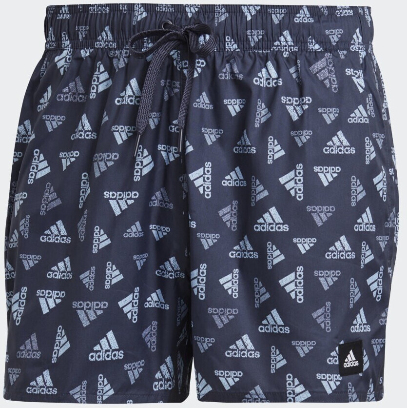 Photos - Swimwear Adidas Logo Print CLX Very Short Length Swim Shorts shadow navy/blu 