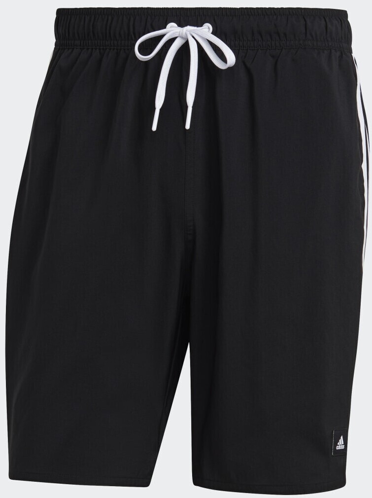 Photos - Swimwear Adidas 3-Stripes CLX Swim Shorts black/white  (HT4358)