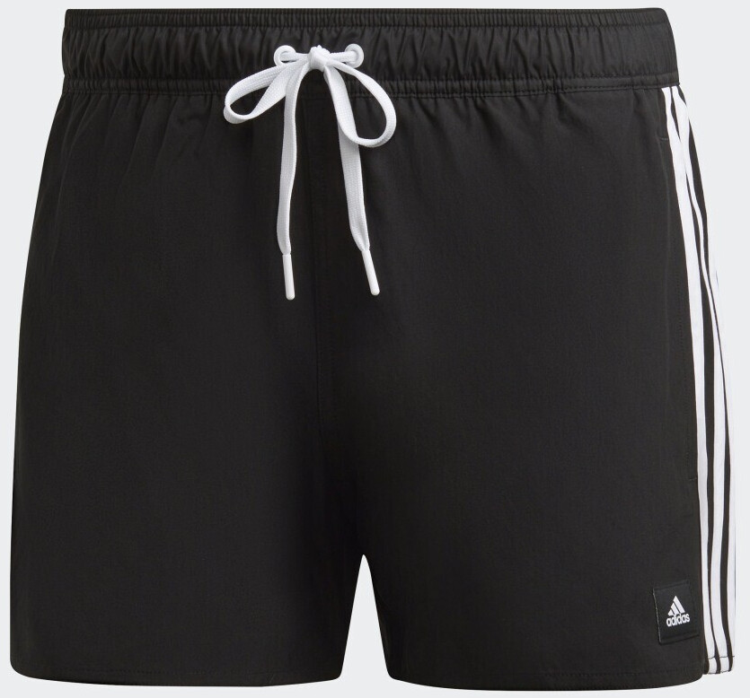 Photos - Swimwear Adidas 3-Stripes CLX Swim Shorts black/white  (HT4367)