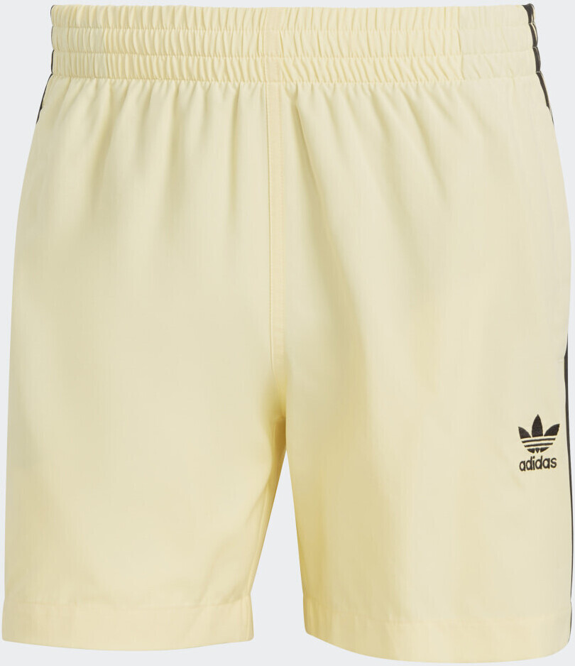 Adidas Originals adicolor 3-Stripes Swim Shorts almost yellow/black (HT4410)