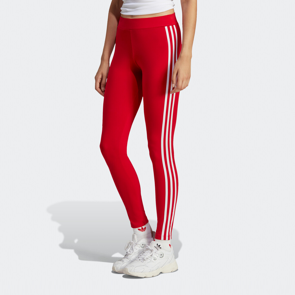 adidas 3-Stripes Leggings Better Scarlet XL - Womens Originals Pants &  Leggings