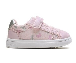 Geox J Djrock Girl - Scarpe Da Ginnastica Bambina, Leggere E Traspiranti, Con Fiocco E Chiusura Regolabile