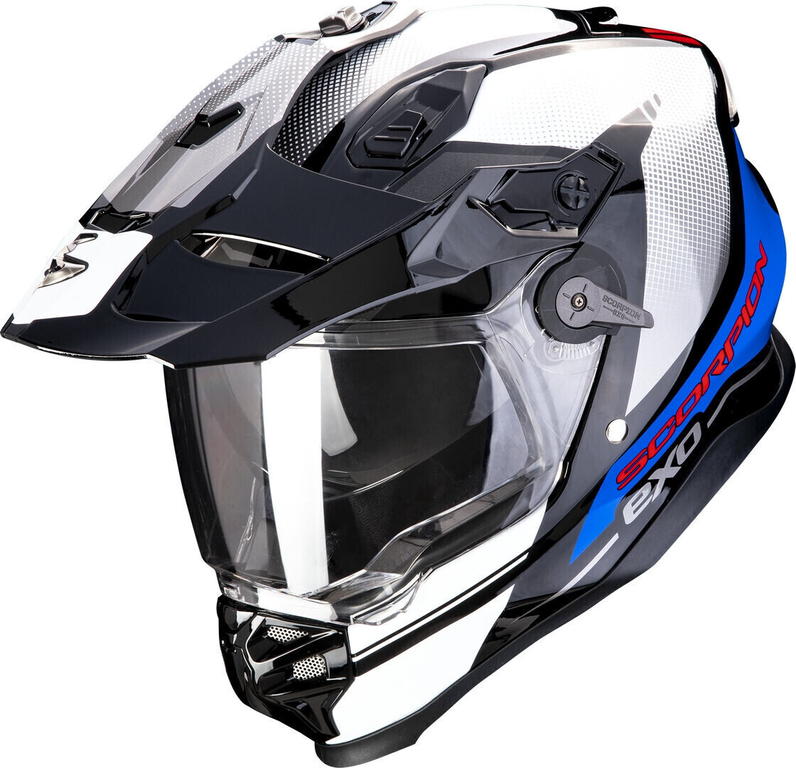 Scorpion ADF-9000 Air Trail noir/blanc/bleu