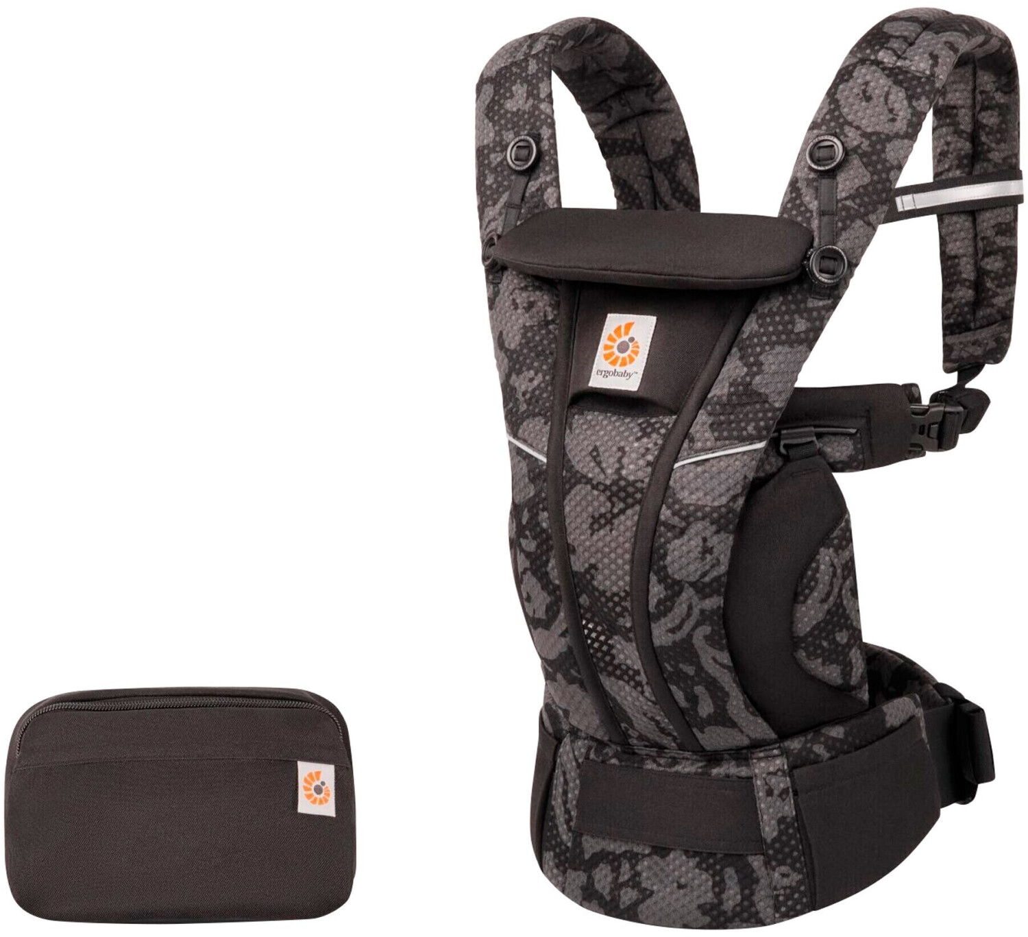 ergobaby Omni Breeze Baby Carrier - Softflex Mesh onyx blooms