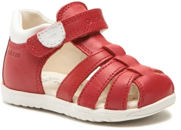 Geox red sandals shop