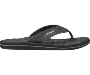 REEF Ripper strandteenslippers voor heren, zacht voetbed, waterafstotend, sneldrogend, Zwart/Blauw, 46 EU