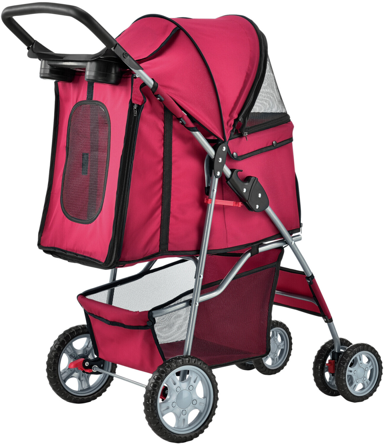 Pro-Tec Poussette pour chien Red
