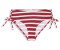 Esprit Gestreifte Bikinihose mit mittelhohem Bund (993EF1A342) dark red