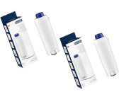 Fiitas DLSC002 Filtre à eau 2-Pack pour Delonghi Cartouche de Filtre à eau  Adaptée à la Machine à Café Magnifica S ECAM, ESAM, ETAM Serie (2 Packs)