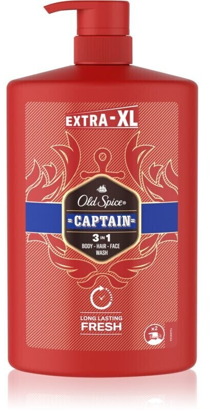 Photos - Shower Gel Old Spice Captain 3in1 Body, Hair, Face Wash for Men  (1000ml)