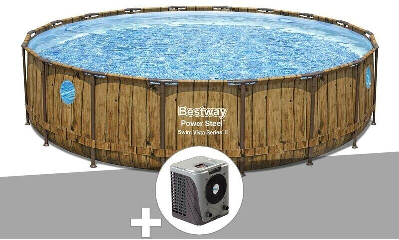 Bestway Power Steel 549 x 122 cm avec pompe à chaleur, pompe, liner (72053782)