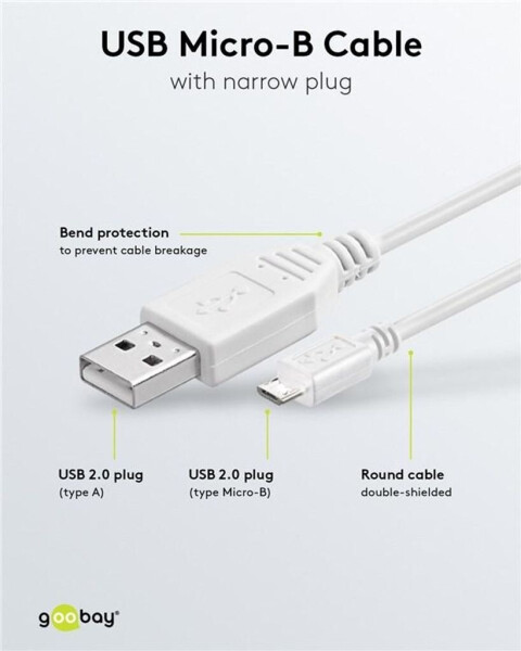 Goobay USB-A > Micro-USB Hi-Speed Kabel 0,15 m, Bild 7