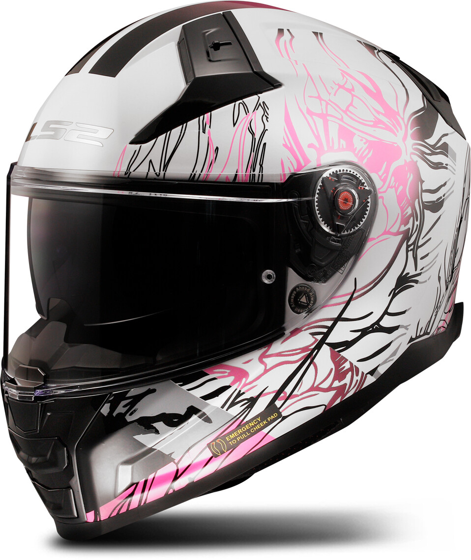 LS2 FF811 Vector II Darflo blanc/rose