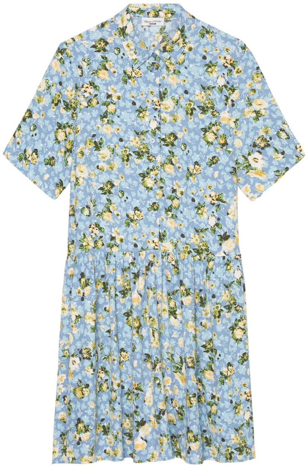 Marc O'Polo Kurzes Kleid mit Allover-Print aus LENZING™ ECOVERO™  (342113821125) multi/soft sky blue ab 48,95 € | Preisvergleich bei
