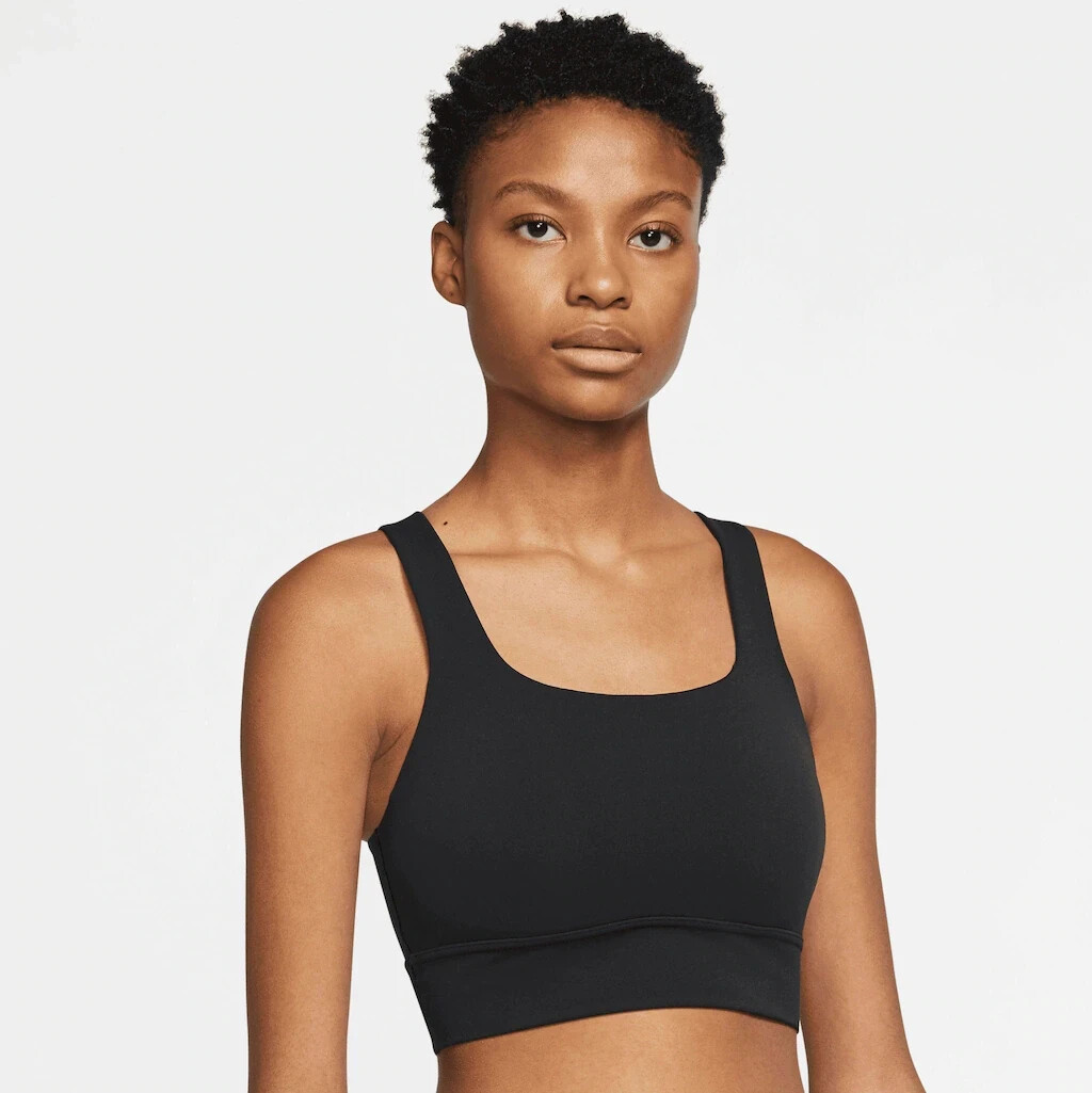 Black longline sports bra deals