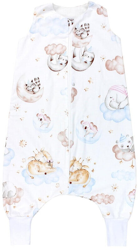 TupTam Baby summer sleeping bag with feet Animals on clouds