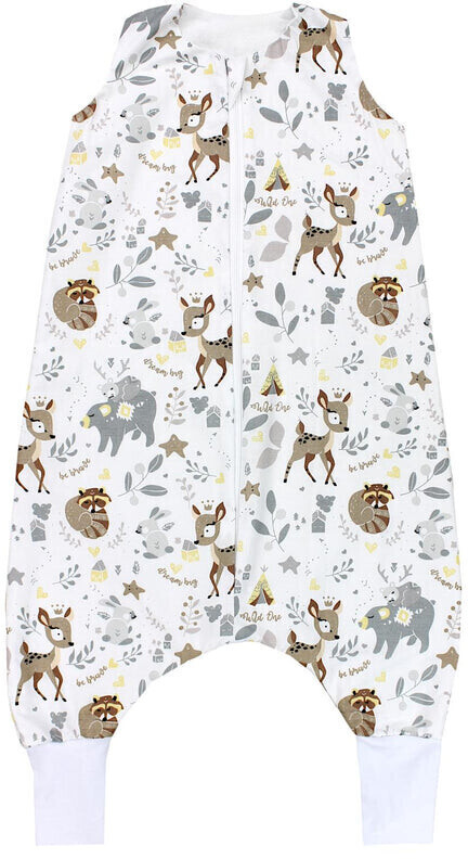 TupTam Baby summer sleeping bag with feet Wild animals