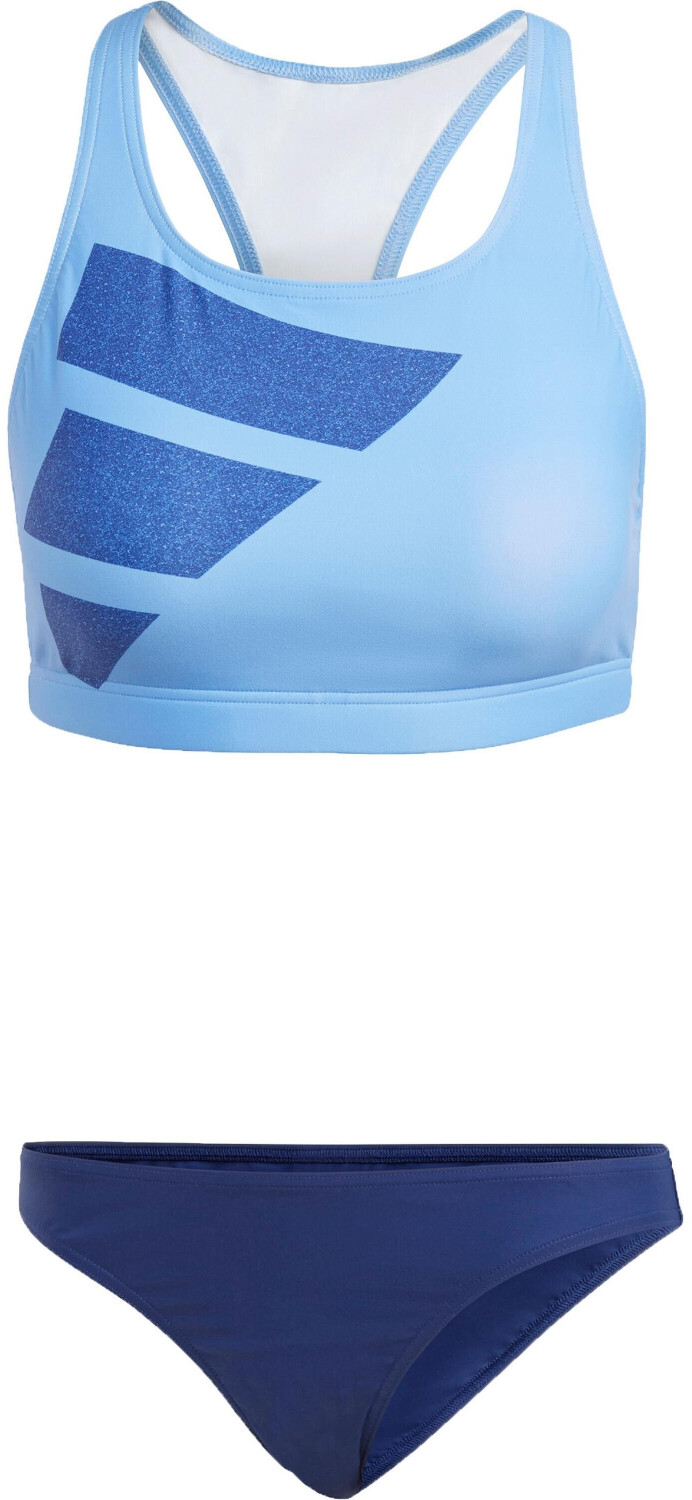 Adidas Big Bars Bikini Set blue fusion-victory blue-white (HS5326)