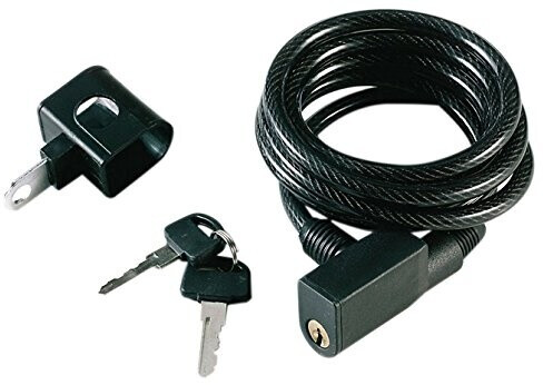 Gurpil Cable Lock With Support black 8 x 1800 mm