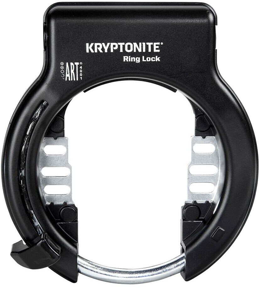 Kryptonite Ring Lock With Plug In Capability Non Retractable black