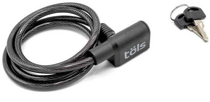 Töls Key Cable Lock black 8 x 180 mm