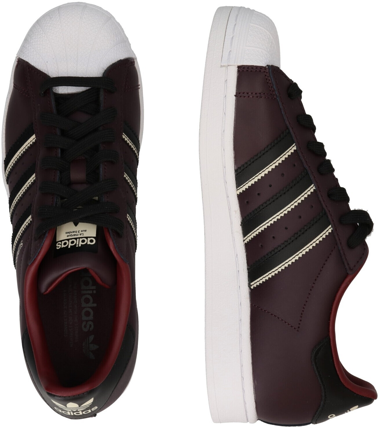 Superstar dunkelrot clearance