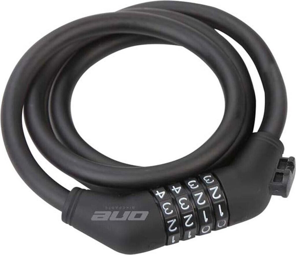 One Numeric Cable Lock black 8 x 1000 mm