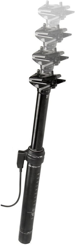 M-Wave Levitate C Hight Adjustable 125 Mm Dropper Seatpost black 275-400 mm / 30.9 mm